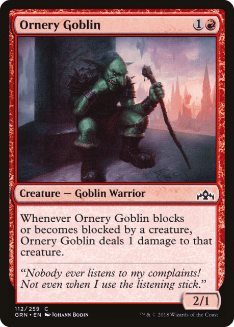 Ornery Goblin (112) — Guilds of Ravnica