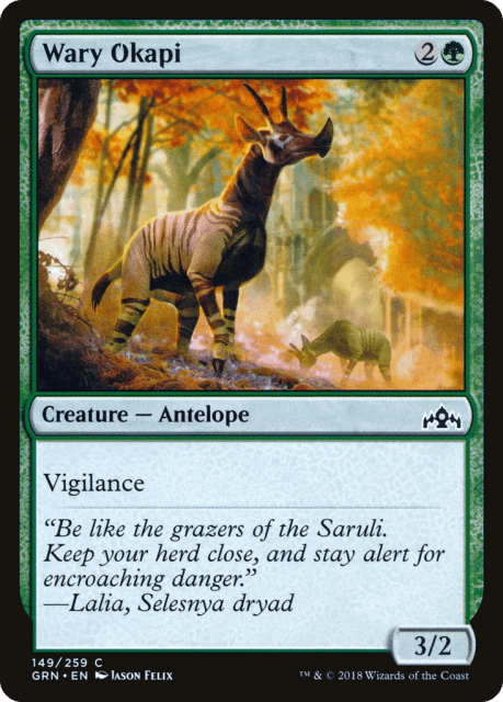 Wary Okapi (149) — Guilds of Ravnica