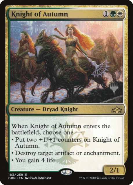 Knight of Autumn (183) — Guilds of Ravnica Promos