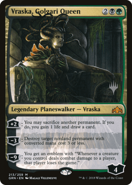 Vraska, Golgari Queen (213) — Guilds of Ravnica Promos