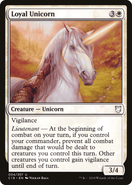 Loyal Unicorn (4) — Commander 2018