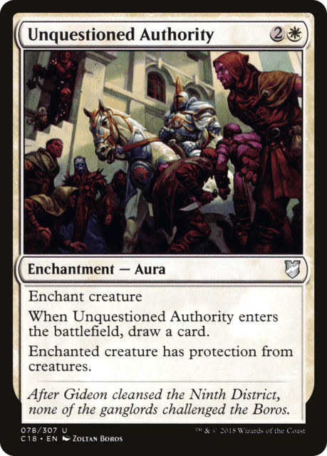 Unquestioned Authority (78) — Commander 2018