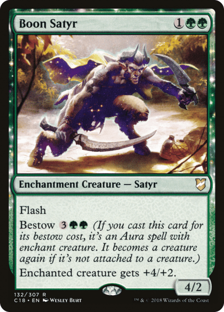 Boon Satyr (132) — Commander 2018