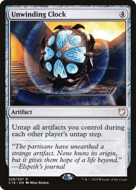 Unwinding Clock (228) — Commander 2018