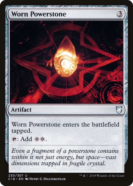 Worn Powerstone (230) — Commander 2018