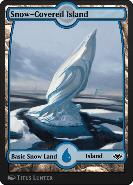 Snow-Covered Island (258) — MTG Arena Promos