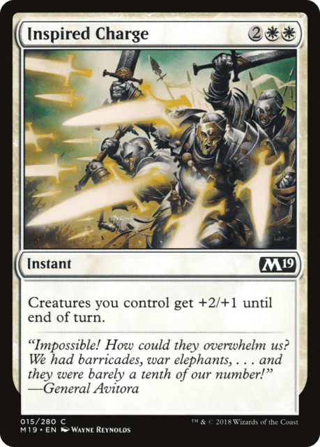 Inspired Charge (15) — Core Set 2019