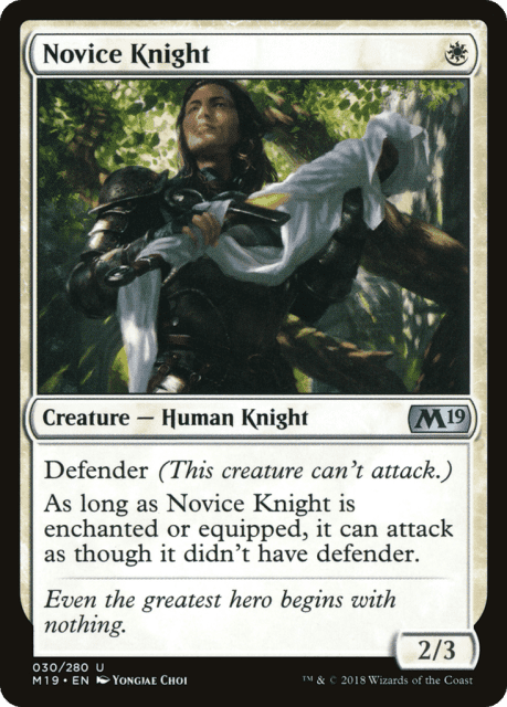 Novice Knight (30) — Core Set 2019
