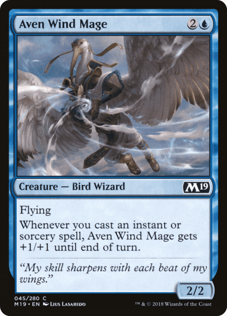 Aven Wind Mage (45) — Core Set 2019