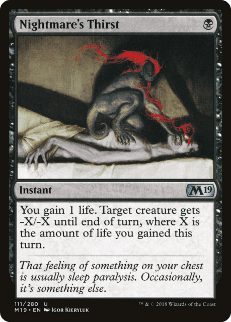 Nightmare's Thirst (111) — Core Set 2019