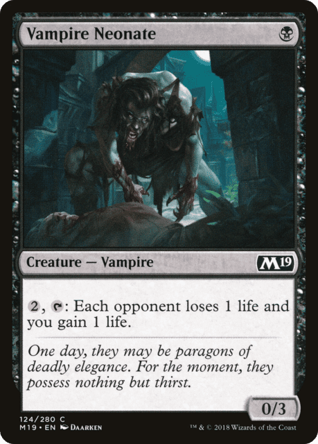 Vampire Neonate (124) — Core Set 2019