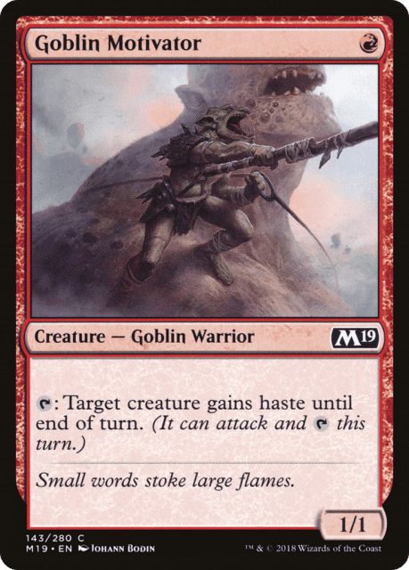 Goblin Motivator (143) — Core Set 2019