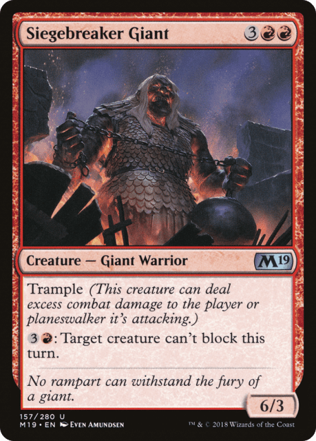 Siegebreaker Giant (157) — Core Set 2019