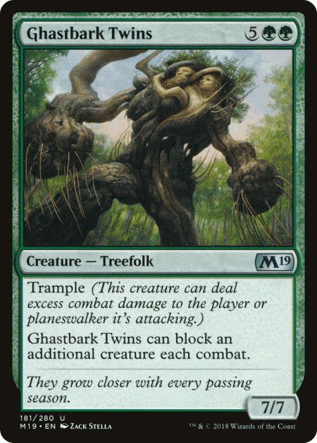 Ghastbark Twins (181) — Core Set 2019