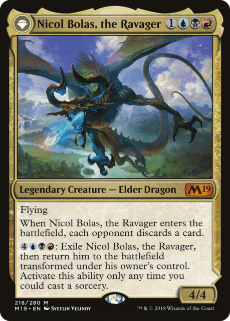 Nicol Bolas, the Ravager // Nicol Bolas, the Arisen (218) — Core Set 2019