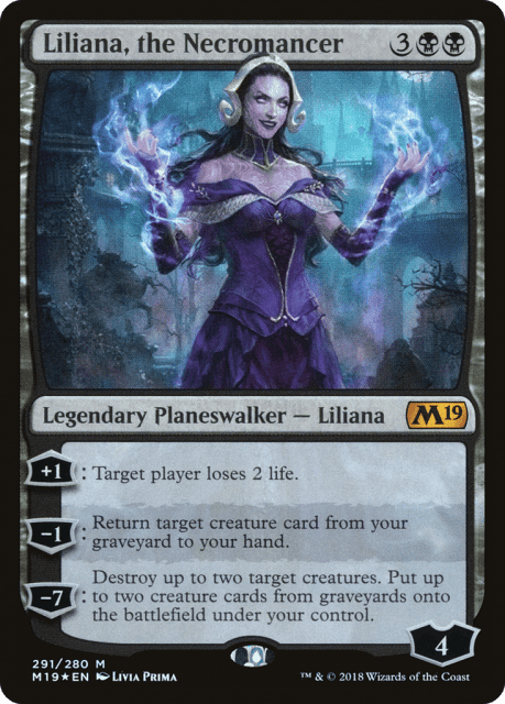 Liliana, the Necromancer (291) — Core Set 2019