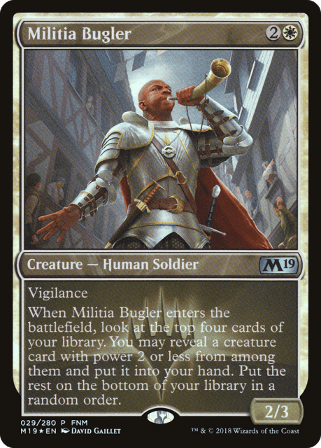 Militia Bugler (29) — Core Set 2019 Promos