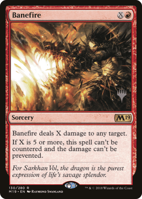 Banefire (130) — Core Set 2019 Promos
