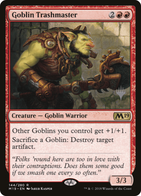 Goblin Trashmaster (144) — Core Set 2019 Promos