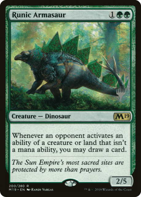 Runic Armasaur (200) — Core Set 2019 Promos
