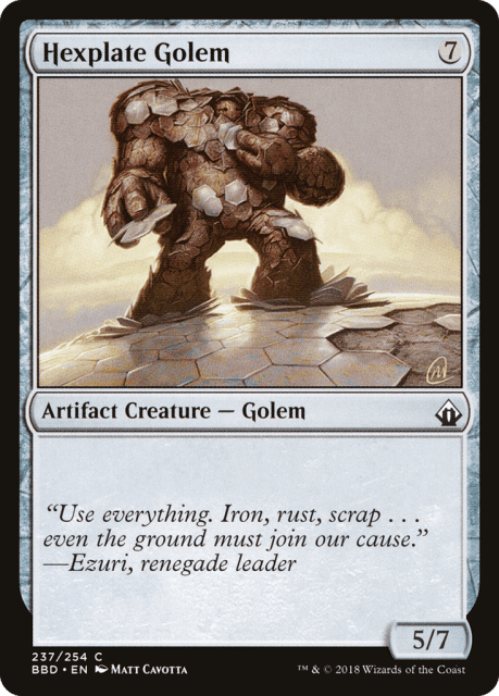 Hexplate Golem (237) — Battlebond