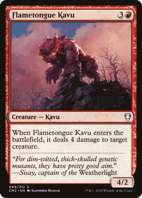 Flametongue Kavu (99) — Commander Anthology Volume II