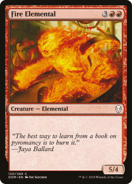 Fire Elemental (120) — Dominaria