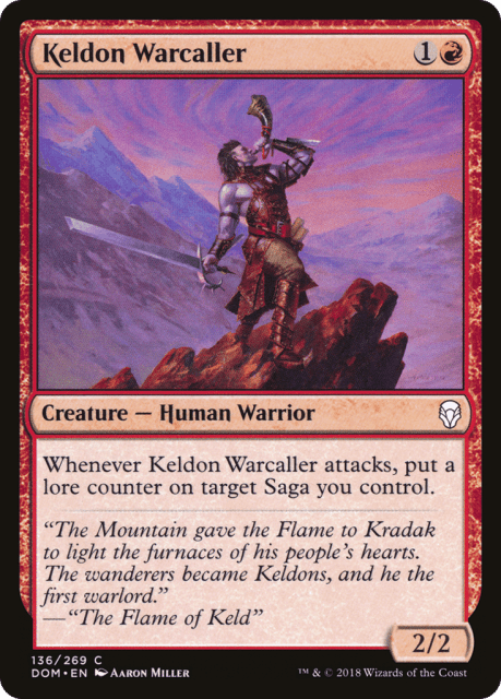 Keldon Warcaller (136) — Dominaria