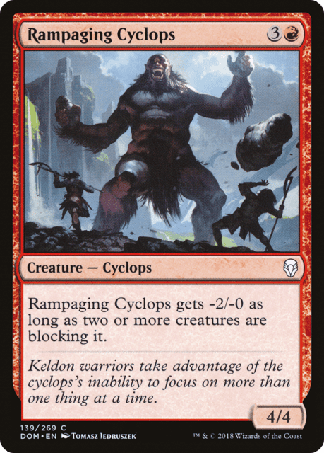 Rampaging Cyclops (139) — Dominaria