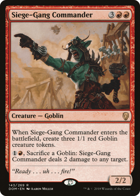 Siege-Gang Commander (143) — Dominaria