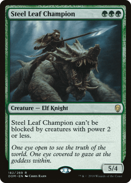 Steel Leaf Champion (182) — Dominaria