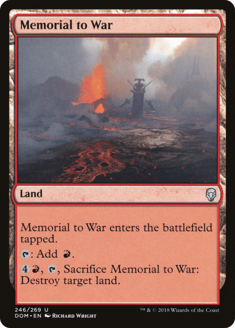 Memorial to War (246) — Dominaria