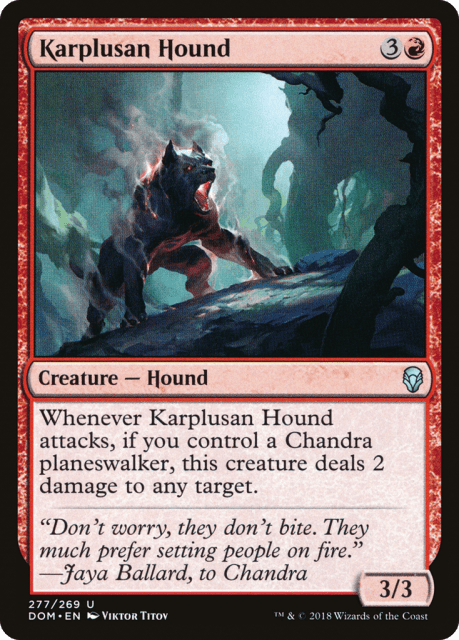 Karplusan Hound (277) — Dominaria