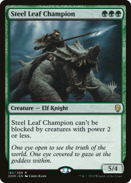 Steel Leaf Champion (182) — Dominaria Promos