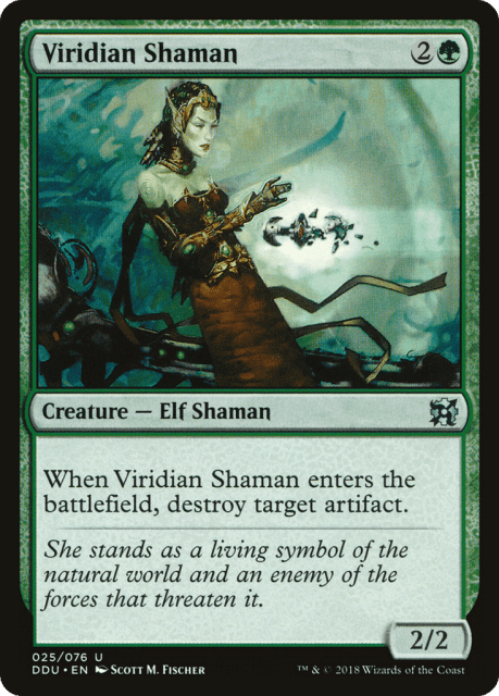 Viridian Shaman (25) — Duel Decks: Elves vs. Inventors
