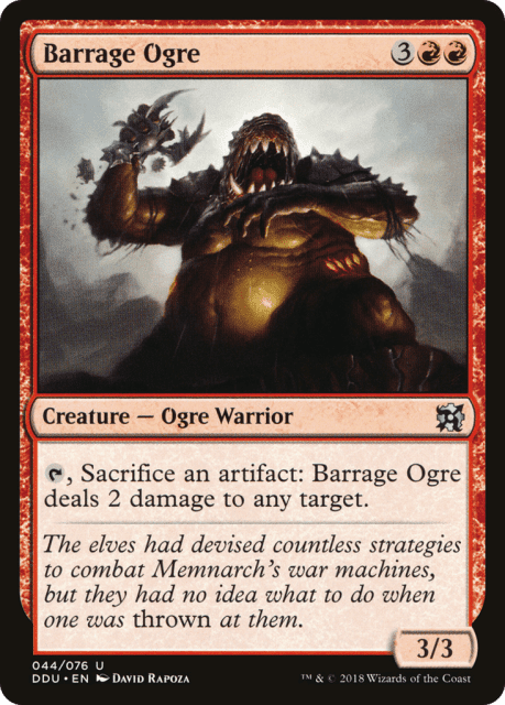 Barrage Ogre (44) — Duel Decks: Elves vs. Inventors