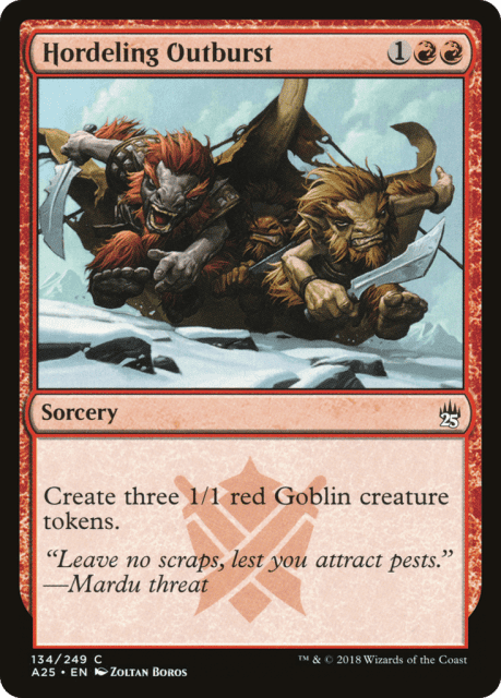 Hordeling Outburst (134) — Masters 25