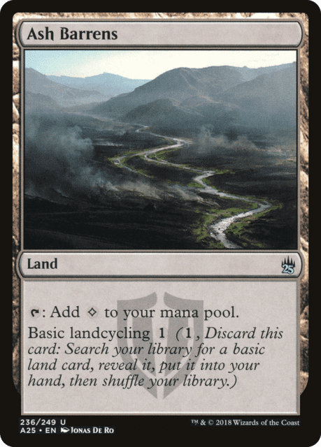 Ash Barrens (236) — Masters 25