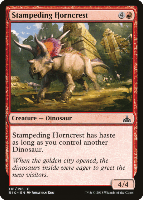 Stampeding Horncrest (116) — Rivals of Ixalan
