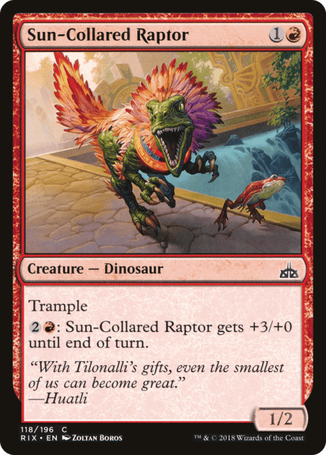 Sun-Collared Raptor (118) — Rivals of Ixalan