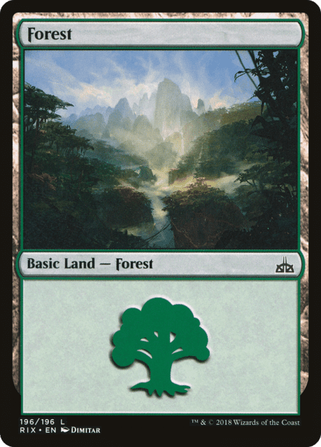 Forest (196) — Rivals of Ixalan