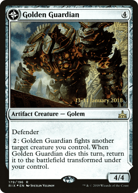 Golden Guardian // Gold-Forge Garrison (179) — Rivals of Ixalan Promos