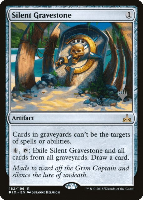 Silent Gravestone (182) — Rivals of Ixalan Promos