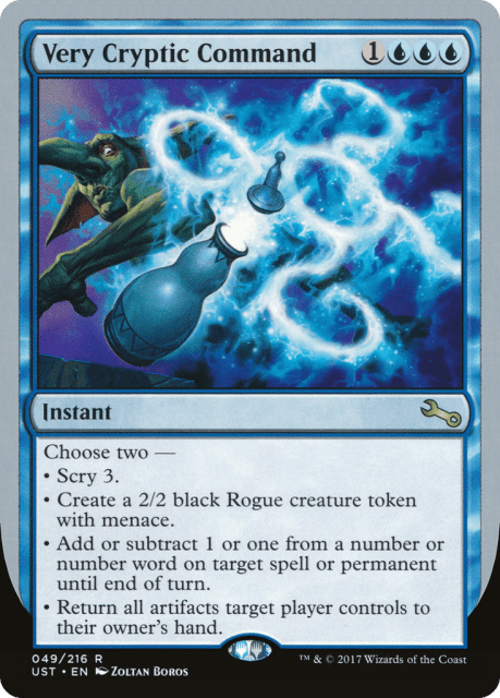 Very Cryptic Command (49f) — Unstable