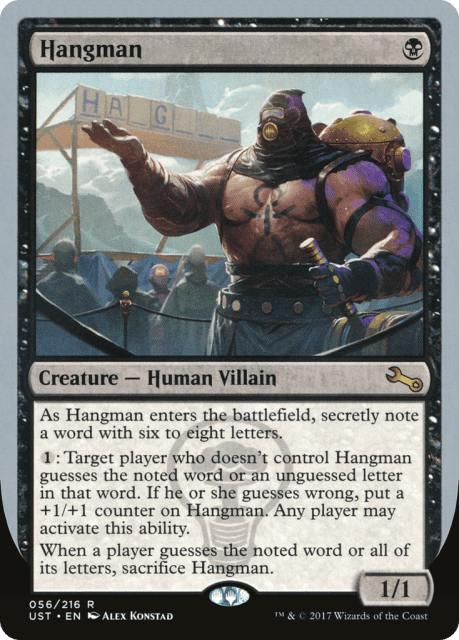 Hangman (56) — Unstable