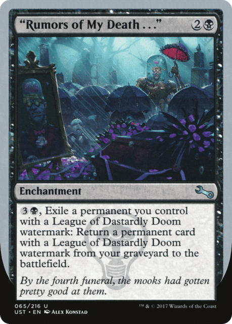 "Rumors of My Death . . ." (65) — Unstable