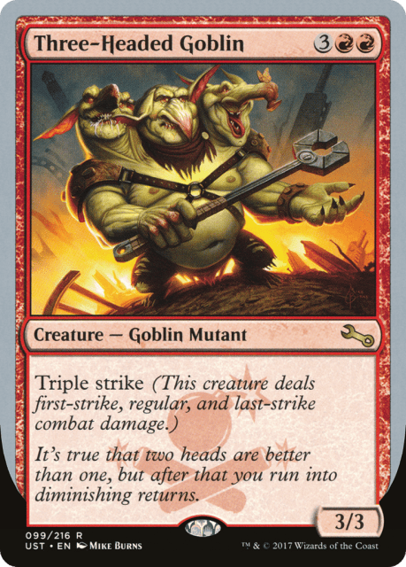 Three-Headed Goblin (99) — Unstable