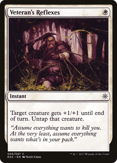 Veteran's Reflexes (5) — Explorers of Ixalan