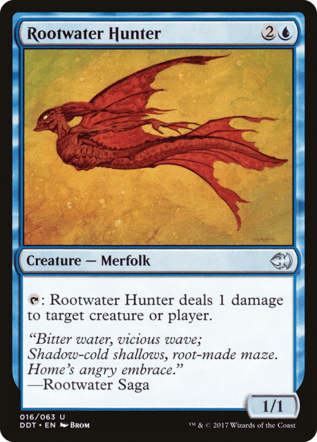 Rootwater Hunter (16) — Duel Decks: Merfolk vs. Goblins