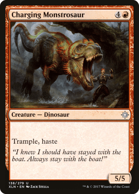 Charging Monstrosaur (138) — Ixalan